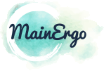 Das Logo der Ergotherapie MainErgo in Kitzingen.